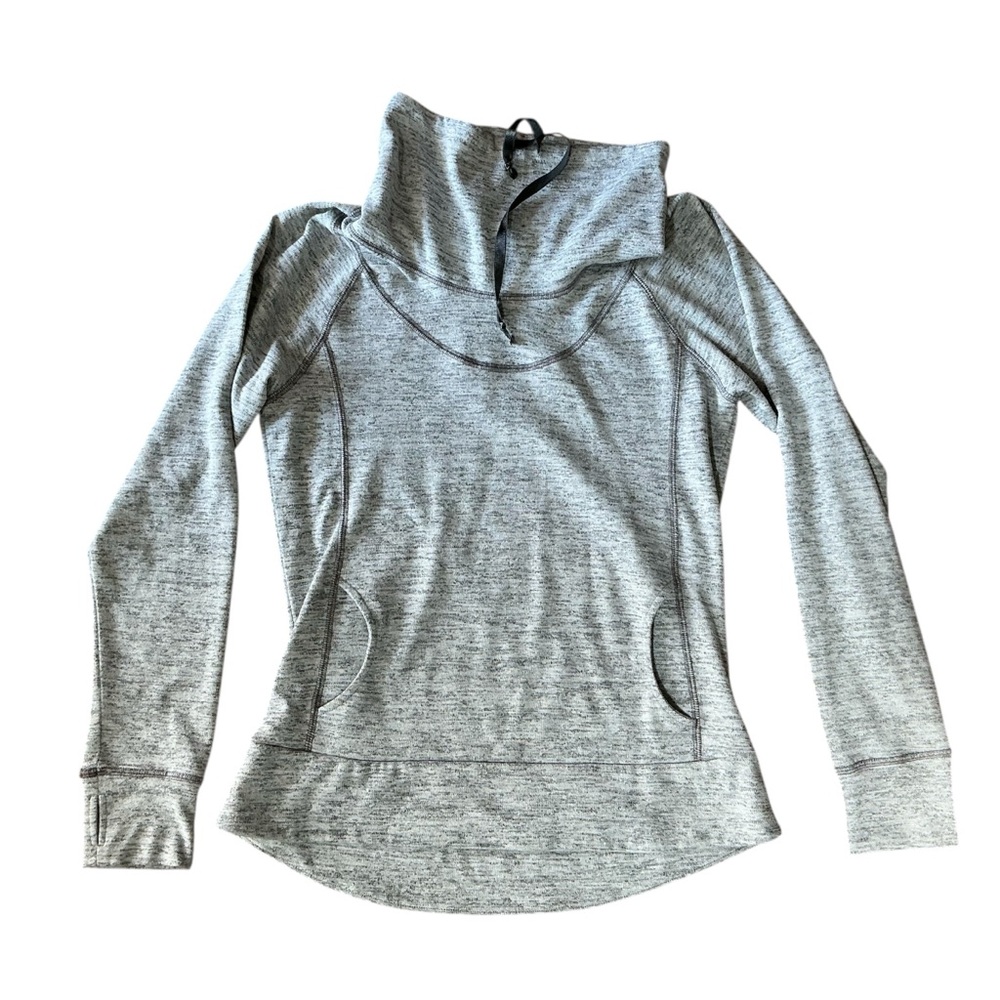 Kuhl Pullover Womens Medium Gray Lea Cowl Neck Long Sleeve Pullover Stretch